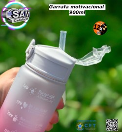 GARRAFA DE GUA MOTIVACIONAL 900 ML DEGRADE 