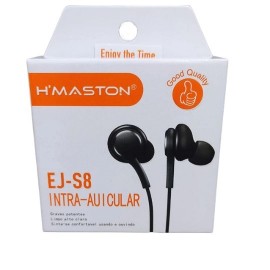 FONE DE OUVIDO INTRA AURICULAR P2 COM MICROFONE MOD: EJ -S8 - H'MASTON 