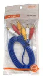 Cabo auxiliar 3 RCA  X RCA modelo:EX1717 - Ecooda