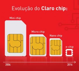 Chip claro + recarga 3 tamanhos - Claro