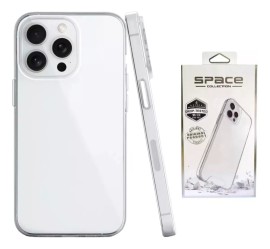 CAPA TRANSPARENTE  SPACE CLEAR COLLECTION CASE SPACE RGIDA ANTI AMARELAMENTO RESISTENTE PARA IPHONE 15 PRO MAX - SPACE COLETION