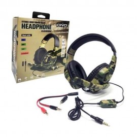 FONE DE OUVIDO GAMER HEADPHONE GAMING MOD:  IV-X1012   - OTVO ( CAMUFLADO ) 