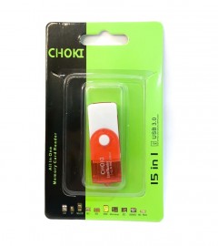 ADAPTADOR DE  CARTAO 5 EM 1 USB 3.0  - CHOKII ( VERMELHO ) 