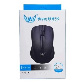 MOUSE SEM FIO USB BLUETOOTH NOTEBOOK, PC COMPATVEL WINDOWS XP / VISTA / 7/8/10 COR PRETO  MODELO: A-311 -ALTOMEX 