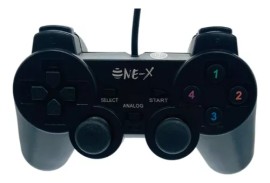 CONTROLE ANALGICO PARA PLAYS TATION PS2 E PC CABO USB  COR PRETO - ONEX 