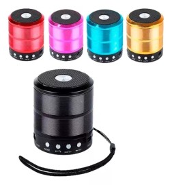  Mini speaker caixa de som bluetooth, recarregvel , rdio FM , entrada USB, P2 modelo: 887 cores variadas - Altomex ...