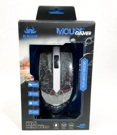 MOUSE GAMER MOD: KP-V14  - KNUP ( PRETO )