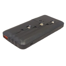 BATERIA EXTERNA CARREGADOR PORTTIL  POWER BANK 10.000mAh COR PRETO MODELO:H-966 - H'MASTON 