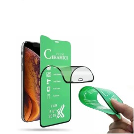 Pelcula de cermica 9D  flexvel no quebra, somente arranha com borda preto compatvel Samsung Galaxy A03, A03S, A04, A04S  A04E  e A04 CORE 