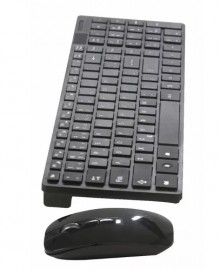 TECLADO E MOUSE WIRELLES SEM FIO K-06 (PRETO)   