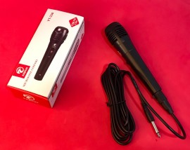 MICROFONE COM FIO  PARA SEU KARAOKE COR PRETO MOD: YT -338