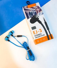 FONE DE OUVIDO STEREO COM FIO P2 COR AZUL MOD: EJ-3 - H'MASTON