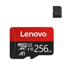 Micro TF Mini SD Card, Carto de memria Flash para telefone, computador, cmera, 256GB - LENOVO 