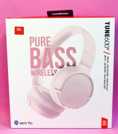 FONE DE OUVIDO SEM FIO DOBRVEL PURE BASS WIRELESS TUNE 600BT - COR ROSA 