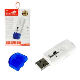 RECEPTOR DE UDIO BLUETOOTH USB SEM FIO  EL-1830 ELETROMEX 