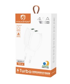 FONETE DE CARREGADOR TURBO 4.1A SADA 2 ENTRADA USB  MODELO: Y51-4 - H'MASTON