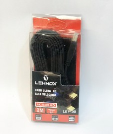 CABO DE ULTRA HD VELOCIDADE HDMI X HDMI  4K 2 METROS MOD: LEY-08 - LEHMOX 