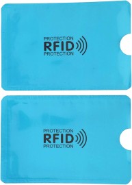 CAPA PROTETORA ANTI-ROUBO PARA CARTES NA COR AZUL  PROTECTION RFID 