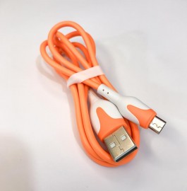 CABO USB TYPE-V8 , TIPO-V8 COR DE 1M COR LARANJA