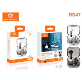 Fone de ouvido sem fio 5.3 wireless bluetooth, recarregvel cor branco modelo: RS47 - H'maston 
