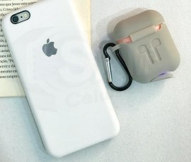 CAPA CASE DE SILICONE PARA AIRPODS FONE DE OUVIDO SEM FIO 