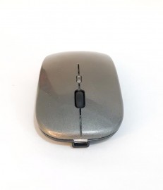 MOUSE SEM FIO  ERGONMICO  RECARREGVEL BLUETOOTH COMPATVEL COM NOTEBOOK E PC  - COR CINZA 