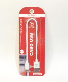 CABO USB TYPE-C , TIPO-C 30CM MOD: KA-321-V8 - KAPBOM   