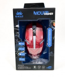 MOUSE GAMER MOD: KP-V15   - KNUP ( VERMELHO )   