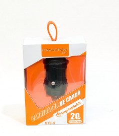 CARREGADOR VEICULAR 1 ENTRADA USB 20W  MOD: S19-4 - H'MASTON 