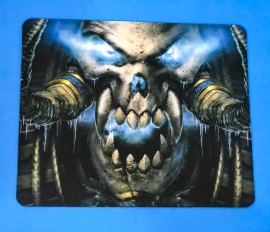 MOUSE PAD GAMER  ANTIDERRAPANTE TECIDO E BORRACHA ESTAMPADO PEQUENO 18 X 22CM- EXBOM 