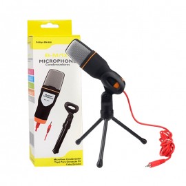 MICROFONE CONDENSADOR, TRIPE1,5 cm  MOD: BM- 888 - B - MAX