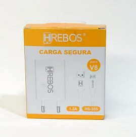 CARREGADOR TYPE- V8, TIPO -V8 MOD: HS-355 - HREBOS 