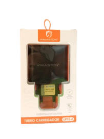 Fonte de carregador entrada type-C  35W cor preto modelo: LR15-4  - H'maston