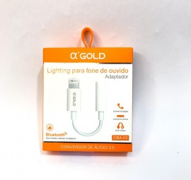 ADAPTADOR  IPHONE LIGHTNING PARA P2 MOD: CBA-03    A'GOLD