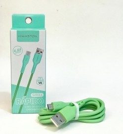 CABO USB X TYPE - V8 MODELO: SJX03 - 1 COR VERDE - H'MASTON