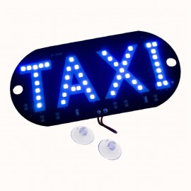  PLACA DE LED TXI LUMINOSSO PARA 2 VENTOSA PARA O PARABRISA - COR AZUL 