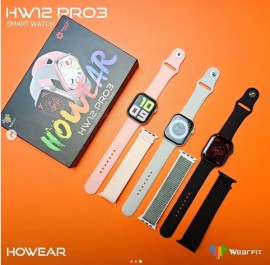 Relgio digital smart watch  Hw 12 Pro 3  contendo 2 pulseira , carregador por induo cores variadas - Wearfit 