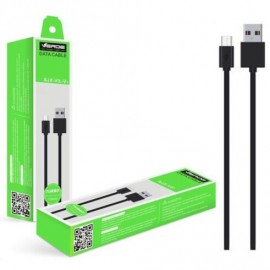 CABO CARREGAMENTO  USB TYPE-V8 TIPO -V8 MODELO:SJX - V31 COR PRETO - VERDE 